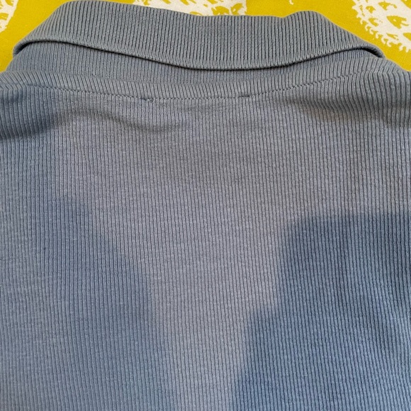 Zara Stretchy Collared Crop Top - Picture 5 of 6